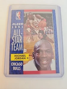 Baloncesto Fleer #211 Michael Jordan - Chicago Bulls - 1991-92 - Imagen 1 de 2
