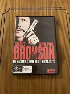 THE MECHANIC - DEATH HUNT - MR MAJESTYK. Charles Bronson Triple Pack. DVD - Picture 1 of 3