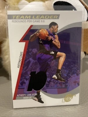 NBA 2002-03 Topps Ten Team Leader Game Worn Warm Up /1000 Raptors Antonio Davis - Image 1 of 2