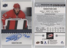 2016-17 Upper Deck Premier /299 Sebastian Aho #66 RPA Rookie Patch Auto RC
