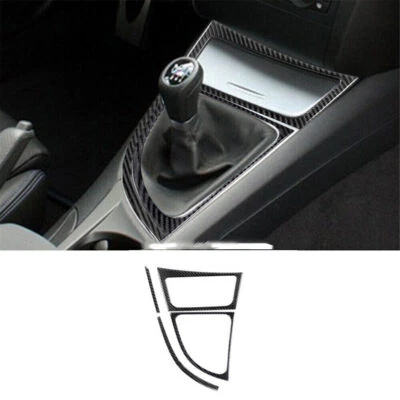 Cubierta de cambio de marchas interior de fibra de carbono para BMW Serie 1 E82 E88 08-13 4 piezas Foto 1 de 4