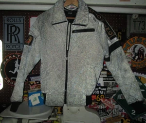 HONDALINE Goldwing Honda Vtg 80s EARLY WARNING REFLECTiVE Arthur Khan jacket USA - Picture 1 of 13