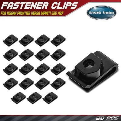 20x M6-1.0 Nylon Soporte de matrícula Tuerca en U Clips de retención para Nissan INFINITI Foto 1 de 4