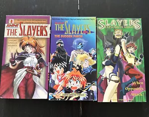 The Slayers 1995,6 Anime TV Series 3 VHS Anime English Dialogue Next, Explosio - Picture 1 of 4