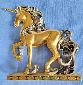 Franklin Mint 24K Gold Coated Unicorn, 1991 Never Displayed, MINT! 4x4x1.5 - Picture 1 of 6