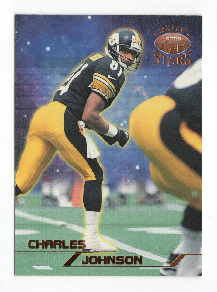 1998 Topps Stars 16 Charles Johnson SN Bronze Star Pittsburgh Steelers Card - Image 1 of 1