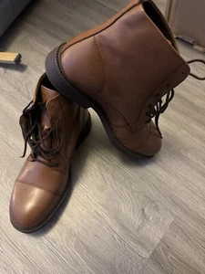 Jack & Jones stivali classici in pelle in cognac - UK 7 - PREZZO AL PUBBLICO £ 90 - Foto 1 di 7