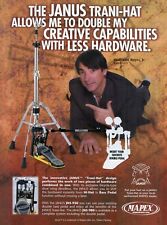 2002 Print Ad of Mapex Janus Trani-Hat Hi-Hat Bass Drum Pedal Walfredo Reyes Jr