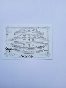 Stargate SG-1 Season 5  Sketch Card SketchaFEX The Rings by John Czop - Picture 1 of 2