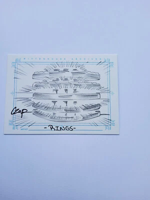 Stargate SG-1 Season 5  Sketch Card SketchaFEX The Rings by John Czop - Image 1 of 2
