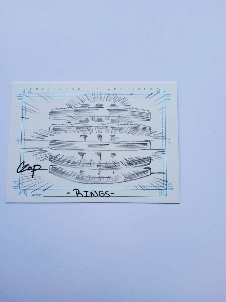 Stargate SG-1 Season 5  Sketch Card SketchaFEX The Rings by John Czop - Image 1 of 2