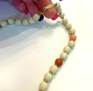 Vintage Napier signierte Perlenkette - Bild 1 von 5