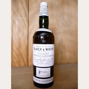 Black & White mit TinCap ca. 50er Jahre DUTY FREE Glasgow ca. 43% 70cl - Bild 1 von 5