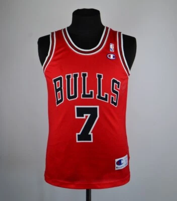 CAMISETA DE BALONCESTO CHICAGO BULLS EE. UU. # 7 GORDON CAMPEÓN ORIGINAL TALLA S Foto 1 de 4