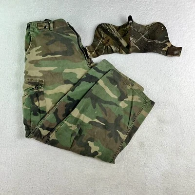 Winchester Conceal Camo Cargo Pants Mens 38” x 28”” 100% Cotton. And Face Mask! - Image 1 of 4