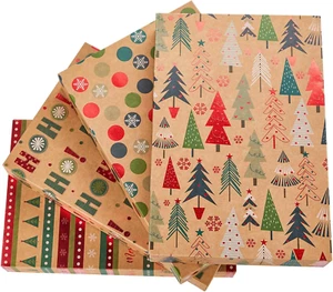 12 Pack 14" Brown Large Christmas Gift Boxes with Lids for Clothes Pres - Picture 1 of 11
