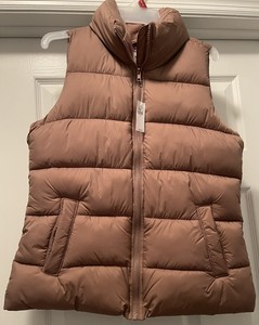 old navy silver puffer jacket