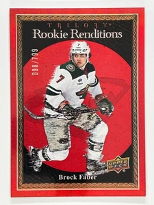 2023-24 Trilogy Brock Faber Rookie Renditions Red 098/799 + Base Wild #RR-3 - Bild 1 von 5