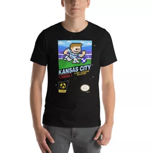 T-Shirt Sporting Kansas City 8-Bit Retro League Fußball FC Trikot Kit - Bild 1 von 13