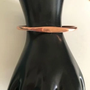 Minimalist Flat Front COPPER Cuff Fashion Bracelet - Picture 1 of 3