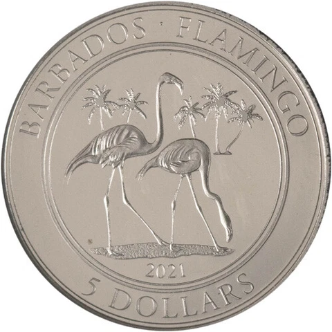 2021 1/10 oz Barbados Platinum Flamingo Coin Cover