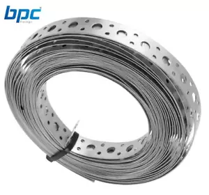 ENGINEERS FIXING BAND STEEL METAL PUNCHED PERFORATED STRIP STRAP 1m x 20 x 1mm - Picture 1 of 2