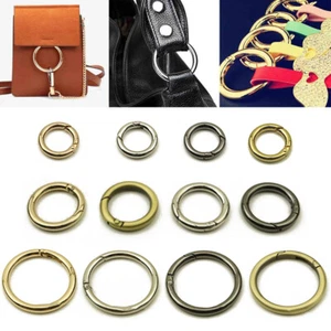 Zu Öffnender Metall-O-Ring Schlüsselring Gürtelband Hundekettenschnal → - Bild 1 von 15