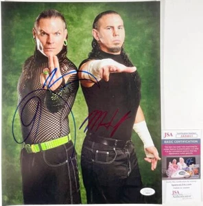 WWE Matt Hardy & Jeff Hardy Signed Hardy Boyz 11x14 Photo M Autograph JSA COA - Picture 1 of 2