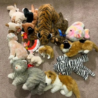 Lot of 13 Beanie Babies and Buddies Mix Used & New with Tag - Baby Buddy Set - Image 1 of 4