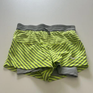 Nike Damen Icon Clash 2 in 1 Compression Laufshorts grün grau Größe XS - Bild 1 von 13