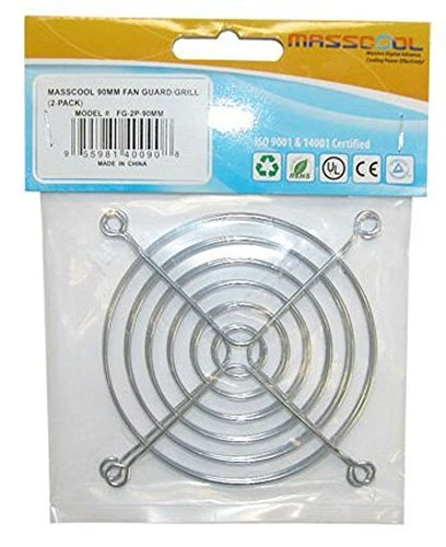Masscool FG-2P-90MM 90mm Cooling Fan Guard/Grillm, Pack of 2 - Image 1 of 1