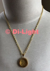 Necklace and pendant with USA 5 Dollar Indian Half Eagle 1912 =COPY= - Bild 1 von 3