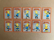Bart Simpson Knows Sports 10 CARD SET - Fun SPOOF of Bo Jackson RARE!