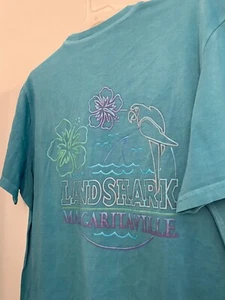 Margaritaville Men’s Aquarius Blue T-shirt W/ Front Pocket Large NWT Landshark - Picture 1 of 5