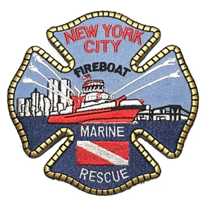 NEW YORK CITY FIREBOAT MARINE RESCUE PATCH (FD8) - Picture 1 of 3