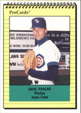 1991 Iowa Cubs ProCards #1058 Dave Pavlas