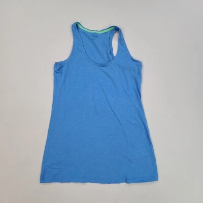 Camisa Columbia para mujer azul mediana camiseta sin mangas cómoda para correr informal damas Foto 1 de 4