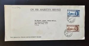 BERMUDA 1946 KGVI FIRST DAY COVER Peace Issue Victory Sc 131-132 SG 123-124 OHMS - Picture 1 of 24