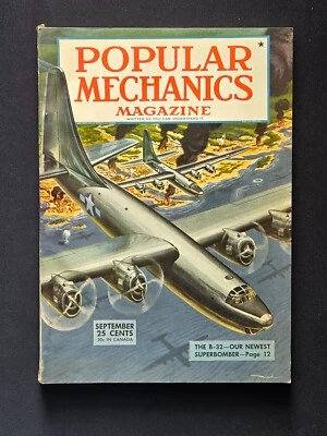 Popular Mechanics Magazine - September 1945, B-32 Bomber, '46 Lincoln, Navy yard - Image 1 of 4