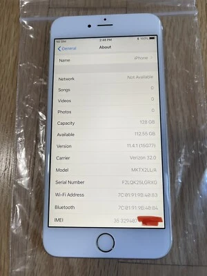 iOS 11.4.1 Apple iPhone 6s Plus desbloqueado 128GB ouro branco A1687 A1634 CDMA GSM - Imagem 1 de 2
