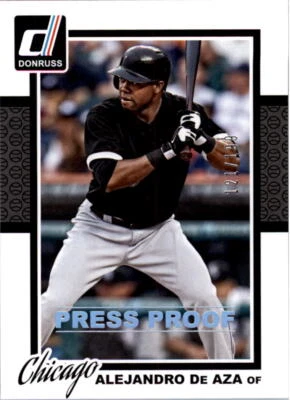 2014 Donruss Press Proofs Silver #276 Alejandro De Aza/199 - NM-MT - Image 1 of 2
