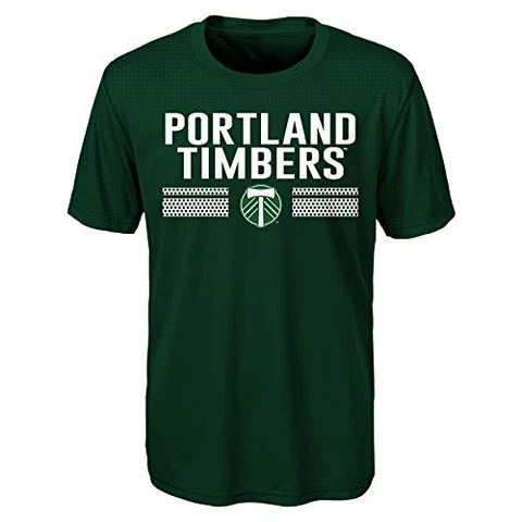MLS Portland Timbers Boys Performance Short Sleeve Tee, Ponderosa, Medium/Siz Cover