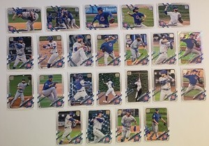 2021 Topps Series 1 And 2 Chicago Cubs Gold Star Team Set 23 Card + Hendricks SP