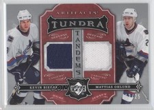 2007-08 Upper Deck Artifacts Tundra Tandems Red /25 Kevin Bieksa Mattias Ohlund