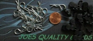 30 1/10TH SCALE RC CAR BODY CLIP PIN BLACK PULL TABS 30 CLIPS INCLUDED - Picture 1 of 4