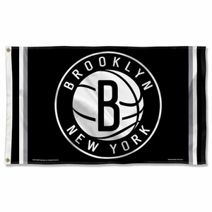 NBA Brooklyn Nets Large Outdoor 3x5 Banner Flag - Picture 1 of 7