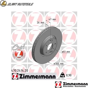2x BREMSSCHEIBE 470.2414.20 FÜR RENAULT LAGUNA/II/Grandtour F4R712/713 2.0L - Bild 1 von 8