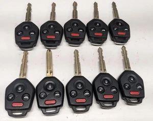 LOT OF 5 OEM Subaru KEY FOB LOT KEYLESS ENTRY FOB LOT CWTB1G077 H Chip Gray pod - Picture 1 of 4