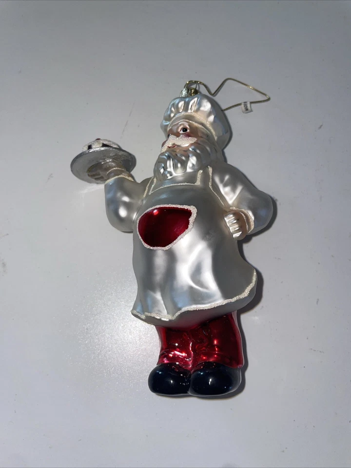 "Adorno vintage de vidrio de 5,75"" para pastel soplado figura estilo mercurio" Foto 1 de 4