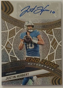 Justin Herbert 2025 Panini Revolution End Zone Auto #EZA-JHT Chargers #/199 - Picture 1 of 2